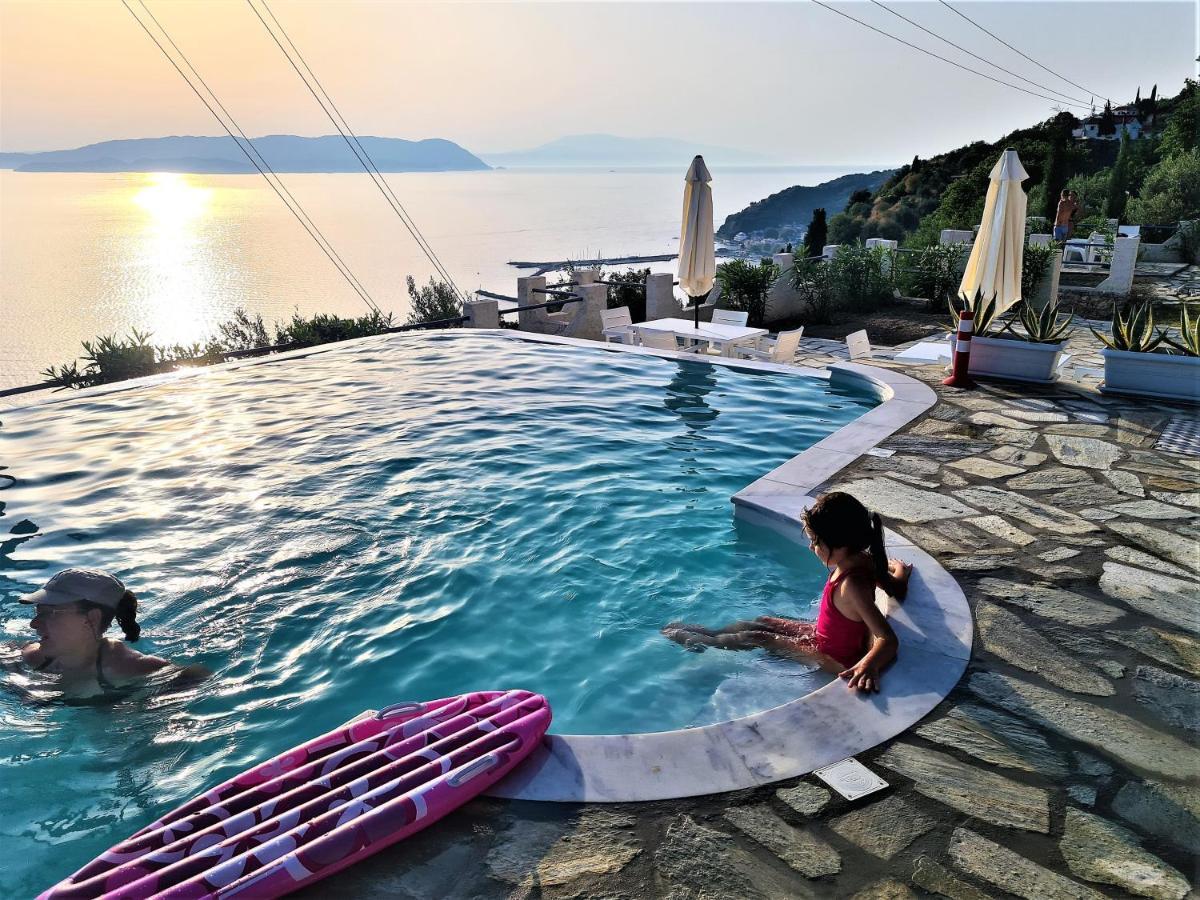 Secret Sporades Panoramic Residence Klíma Dış mekan fotoğraf